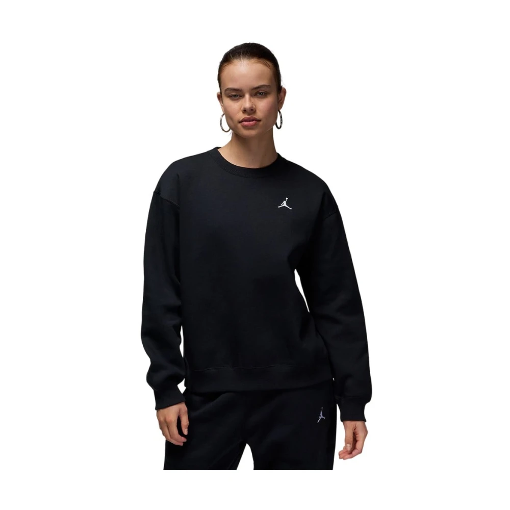 Jordan Donna Nero - Brooklyn Fleece Crew - Sport - M - Immagine 3