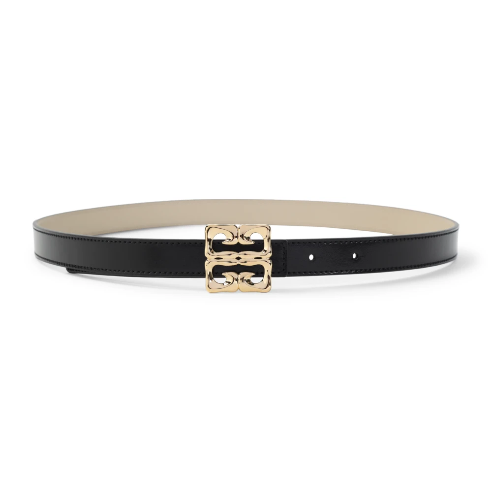 Givenchy Zwarte Leren Riem Stijlvolle Damesaccessoire Black Dames