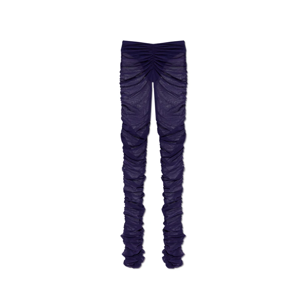 The Attico Gedrapeerde broek Purple Dames