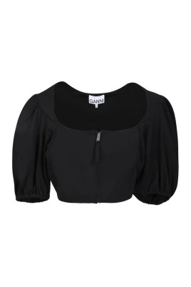 Crop Zip Blouse