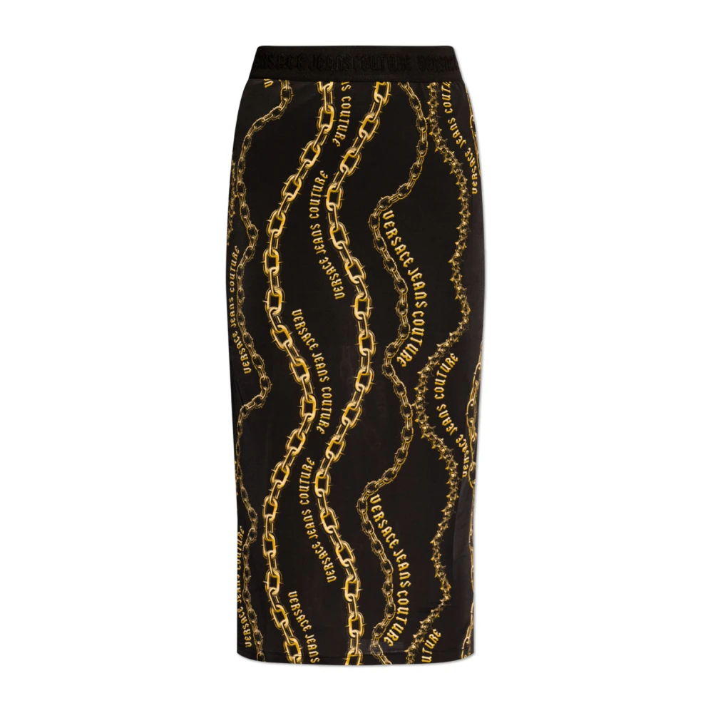 Versace Jeans Couture Rok met logo Black Dames