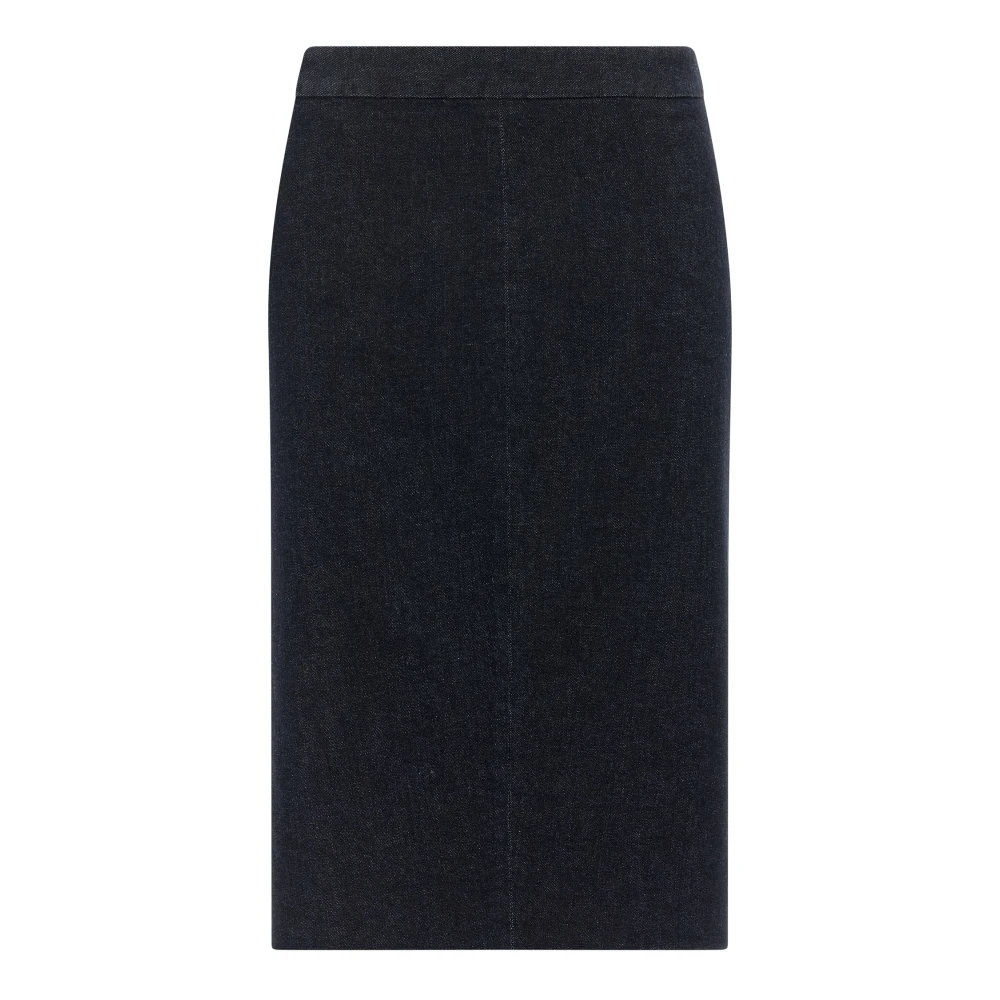 Tom Ford Women's Blue Knee-Length Tailored Denim Skirt - Midi Skirts - 2XS - Skirts