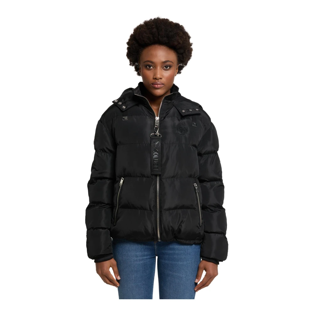 carlo colucci Gewatteerde winterjas Daverda Black Dames