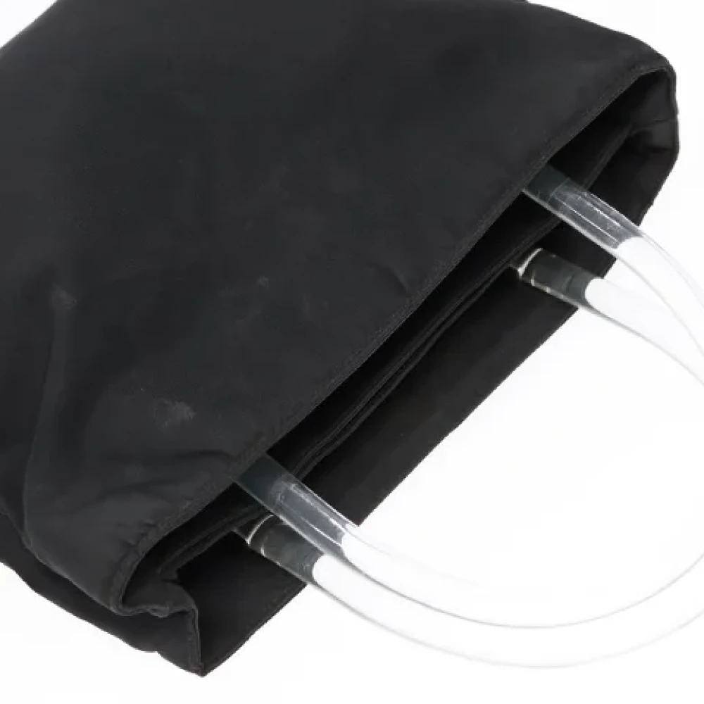 Prada Vintage Pre-owned Nylon handbags Black Dames