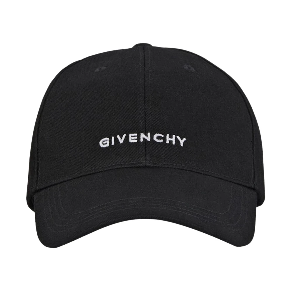 Givenchy Men's Black Hats & Caps, One Size, Logo Embroidered Baseball Cap