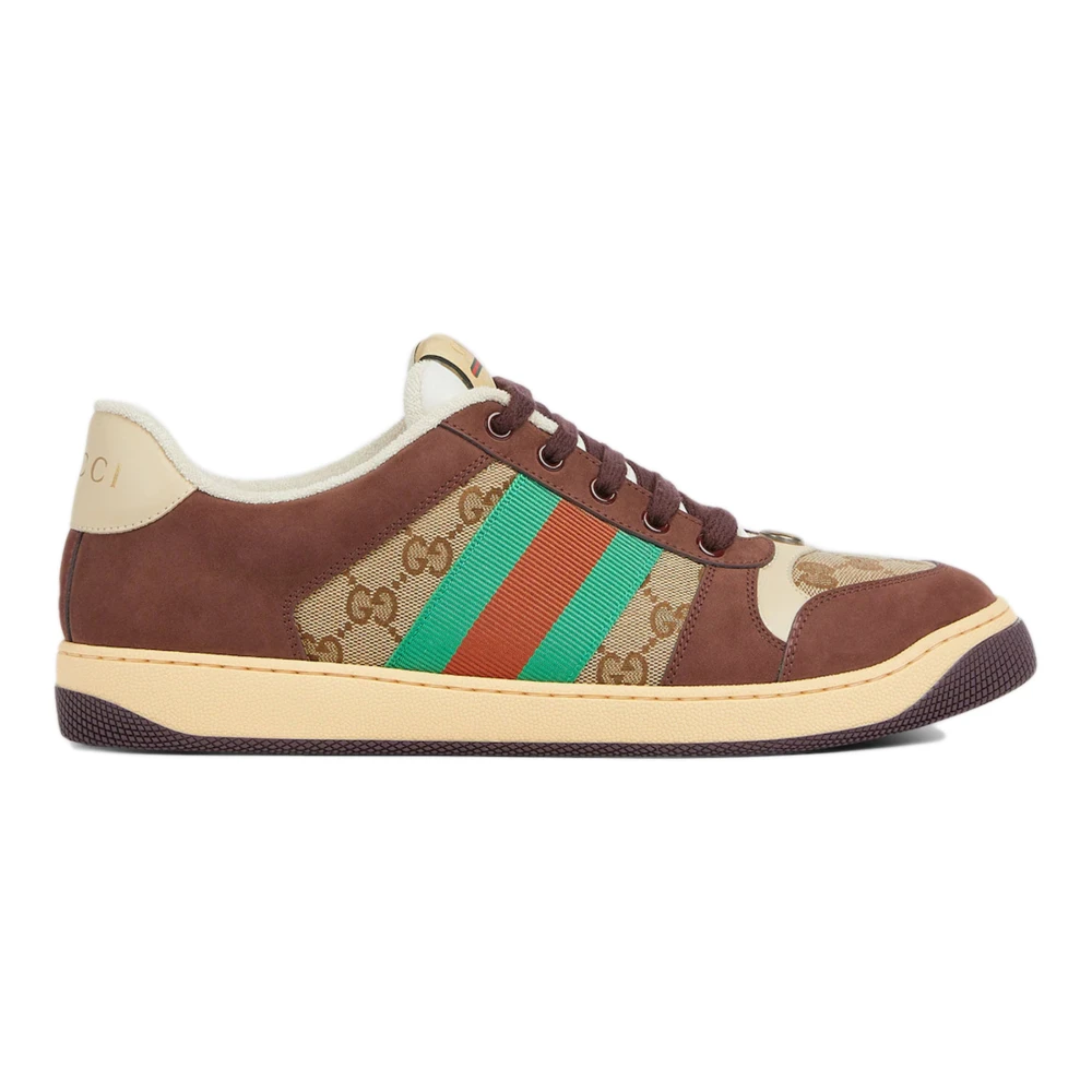 Gucci Men's Multicolor Sneakers, 11 Uk, Trainers Brown