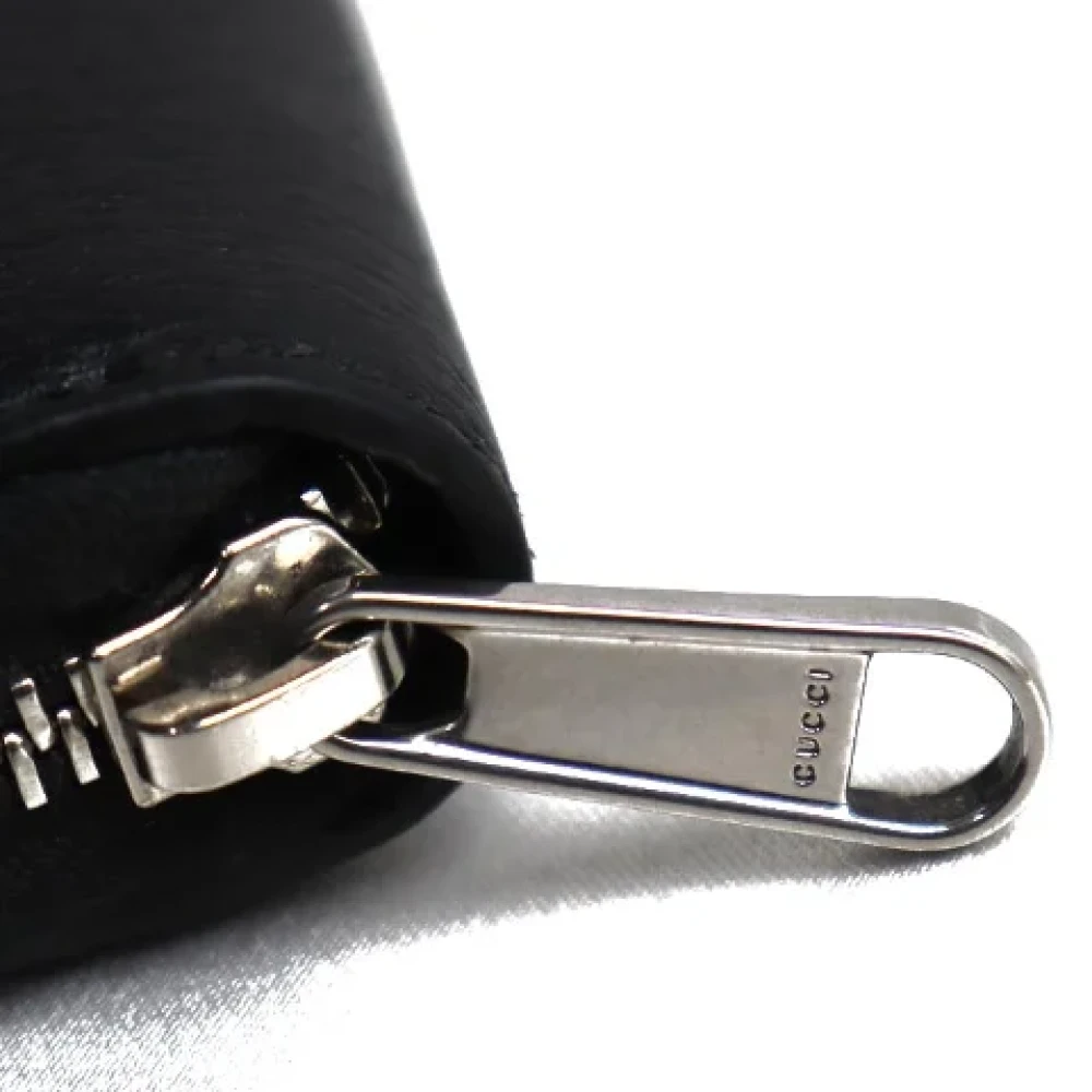 Gucci Vintage Pre-owned Leather wallets Black Dames