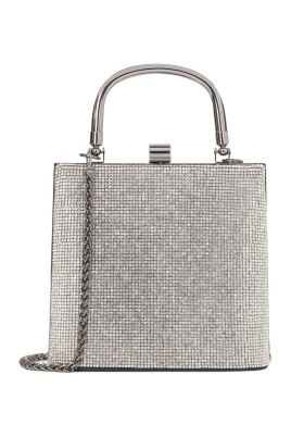 Liten elegant väska dekorerad med cubic zirkonier