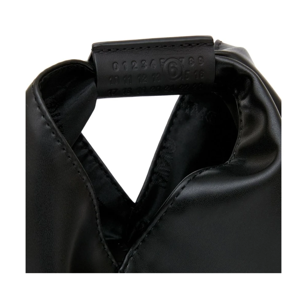MM6 Maison Margiela Signature Logo Schoudertas Black Dames
