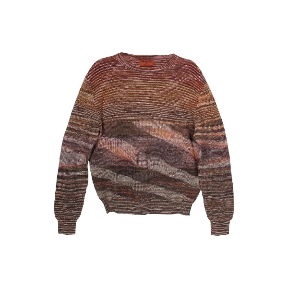 Missoni Pre-owned Cotton tops Brown Dames