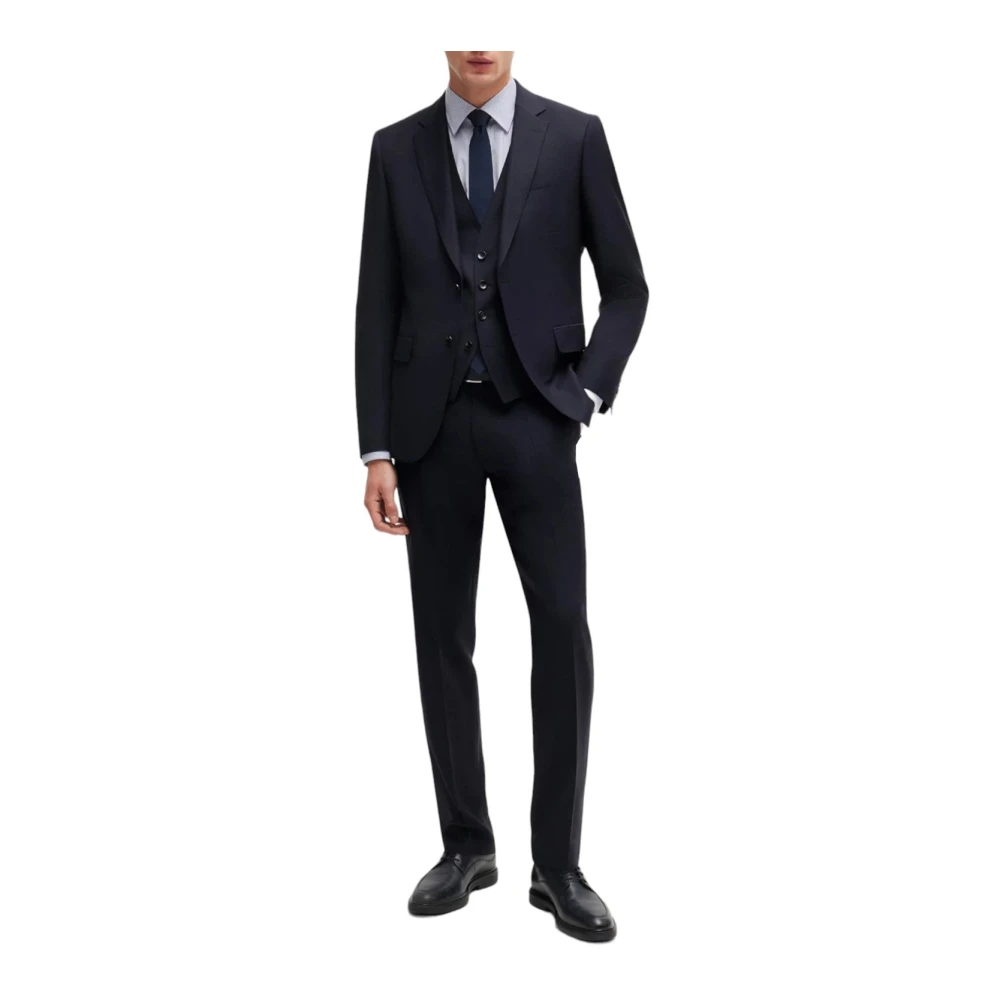Boss Donkerblauw stijlvol pak Blue Heren
