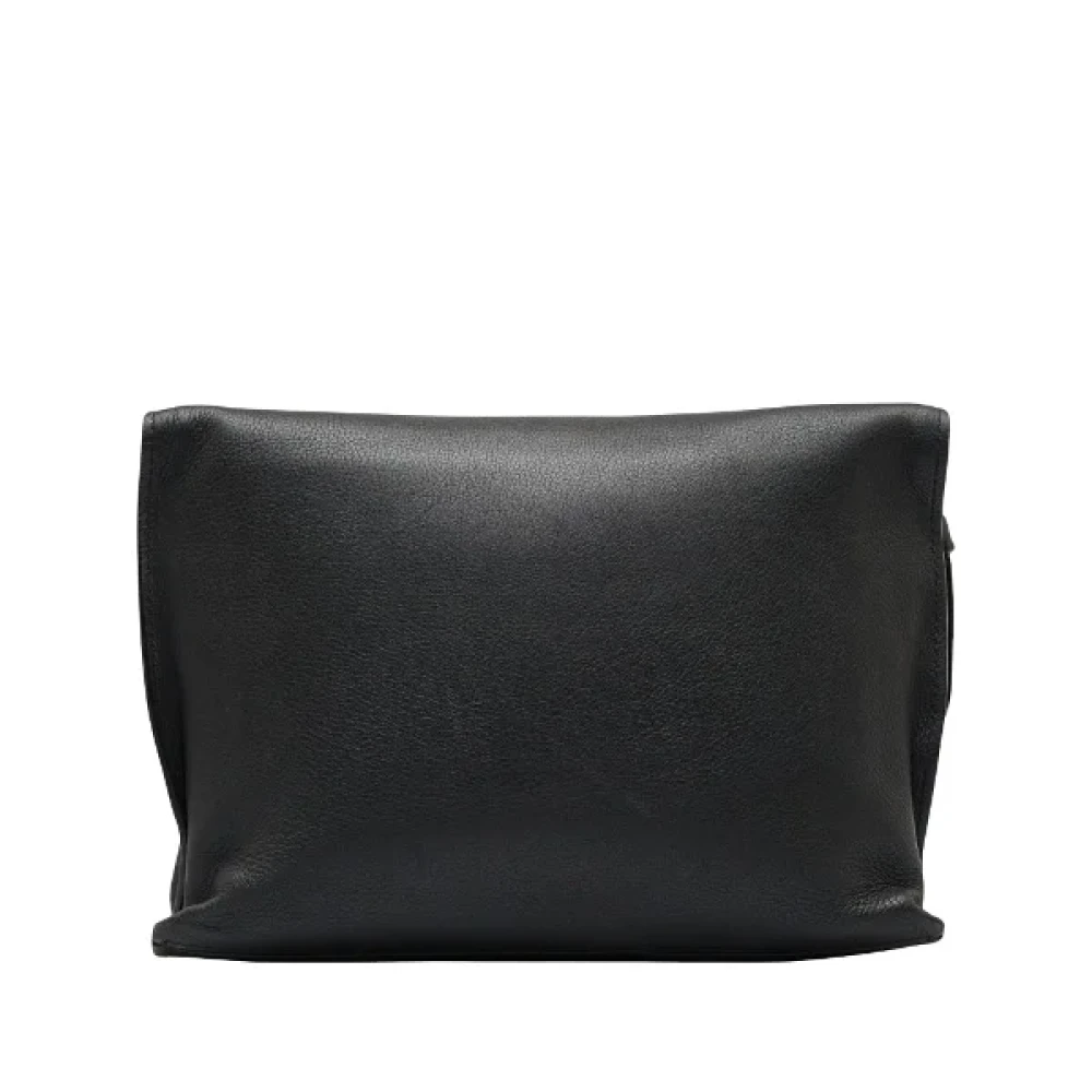 Bally Pre-owned Leather clutches Black Heren