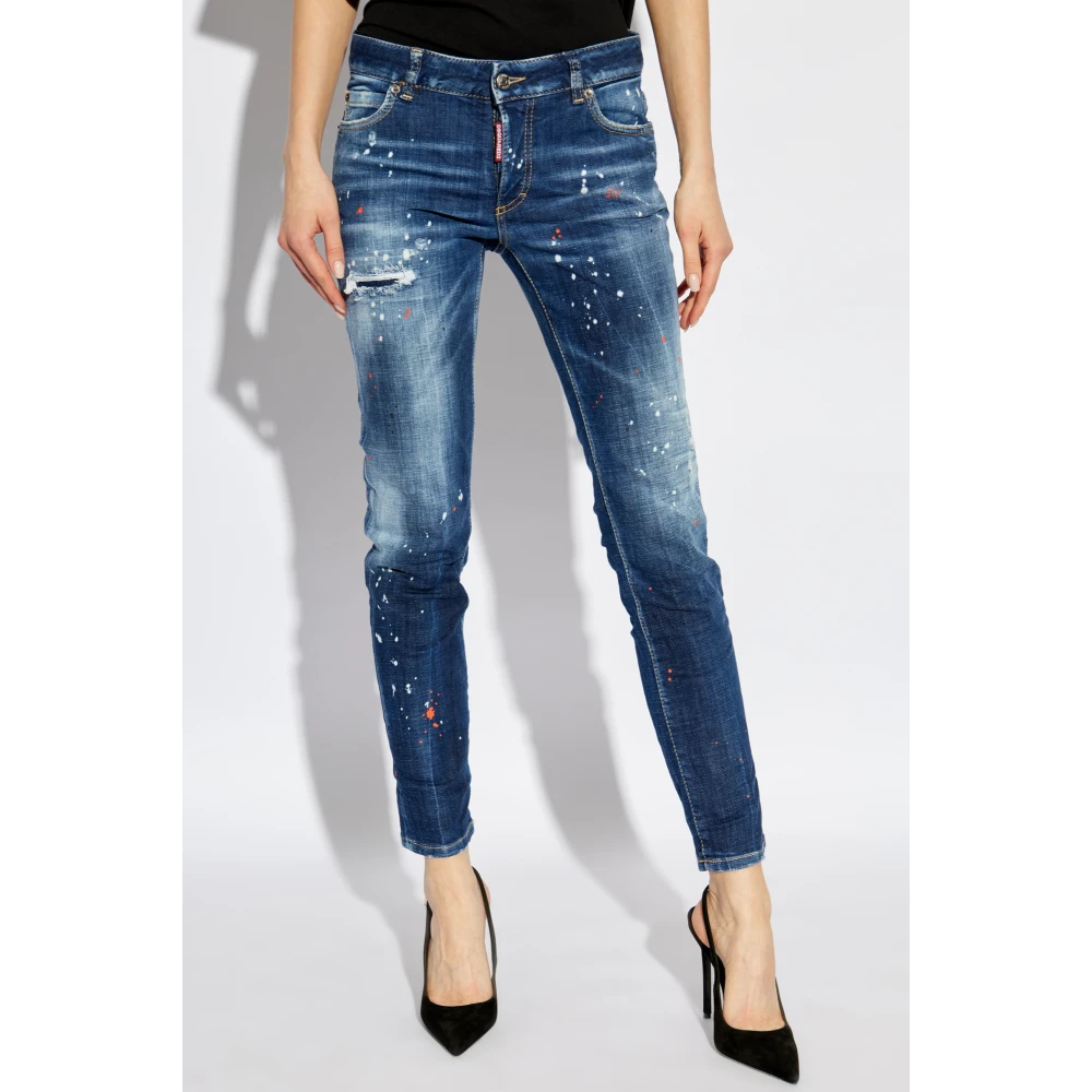 Dsquared2 Jeans Medium Waist Jennifer Blue Dames