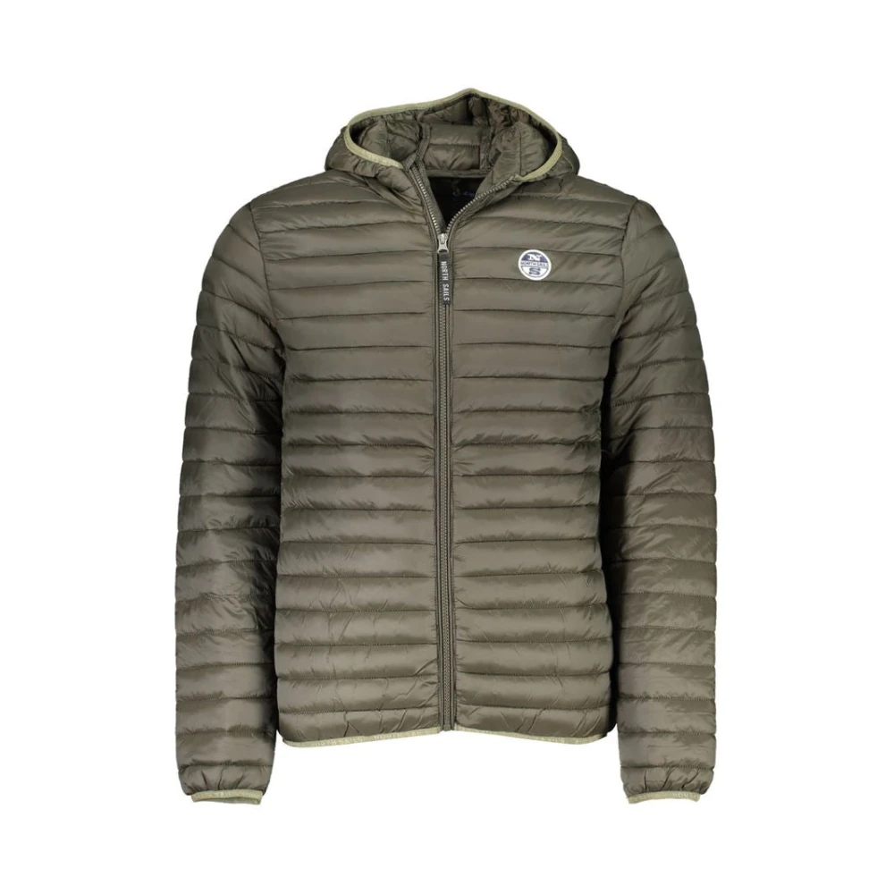 North Sails Groene hoodie met logodetail Green Heren