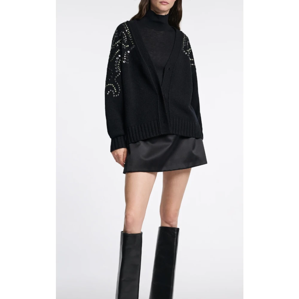 dorothee schumacher Versierde V-hals Cardigan Black Dames