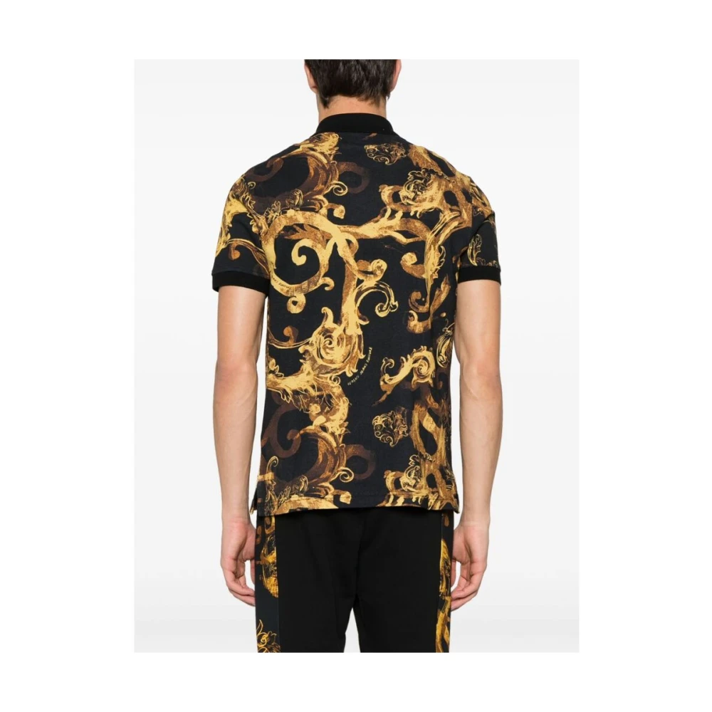 Versace Jeans Couture Polo Shirts Black Heren