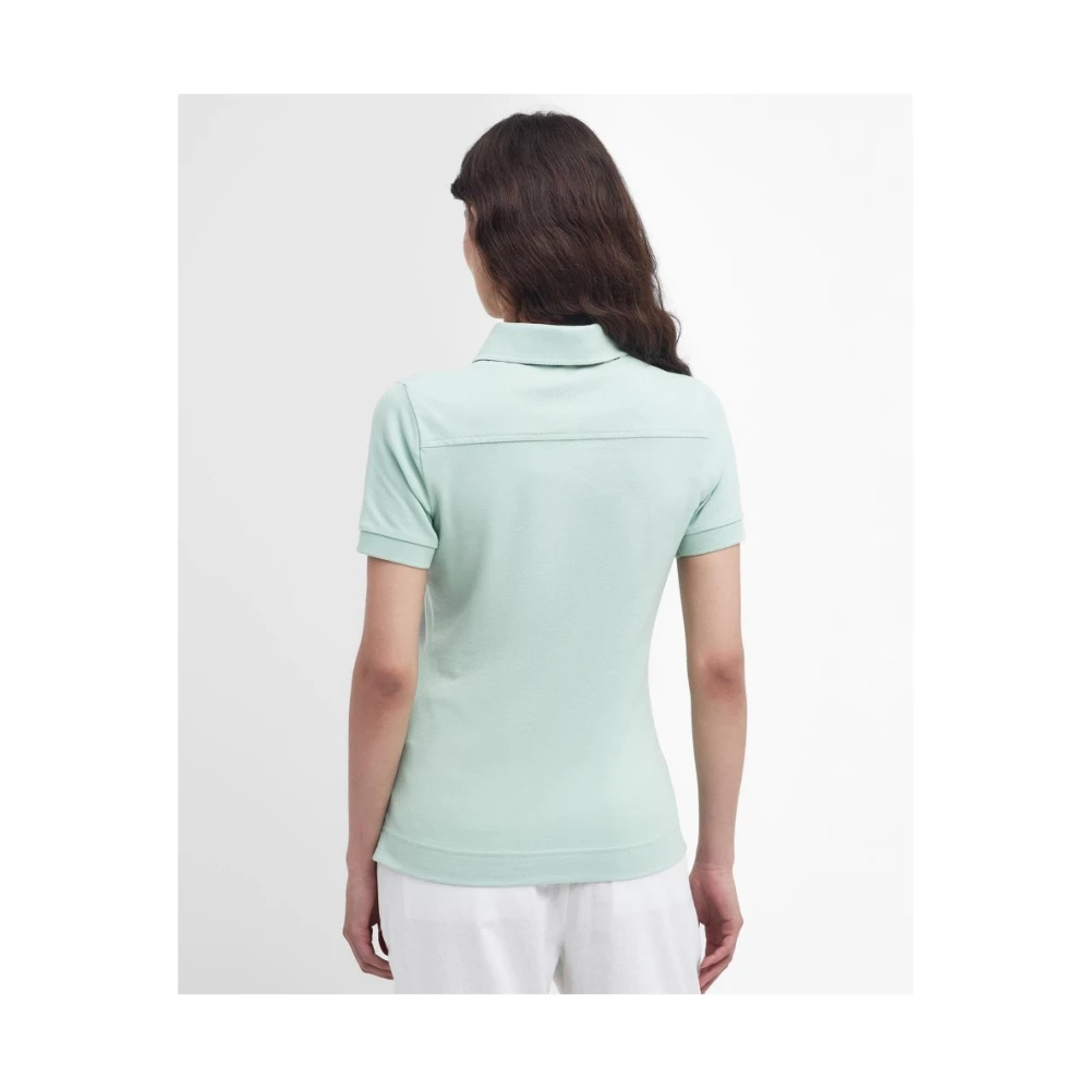 Barbour Polo Shirts Green Dames