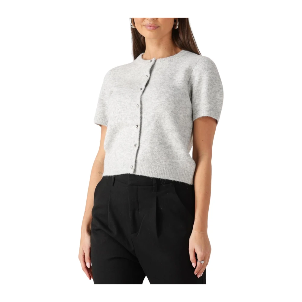 NEO NOIR Grijze Gebreide Vest voor Vrouwen Gray Dames