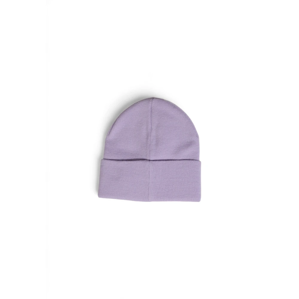 Calvin Klein Monogram Geborduurde Herfst Winter Collectie Hoed Purple Dames