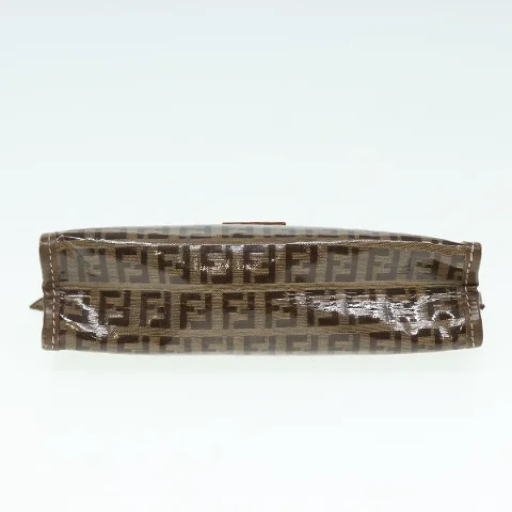 Fendi Vintage Pre-owned Canvas clutches Brown Dames