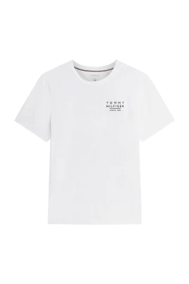 T-shirt i jersey med vågig flaggtryck baktill