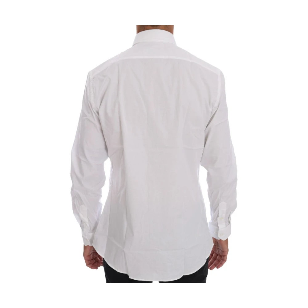Moschino Wit Katoenen Slim-Fit Overhemd White Heren
