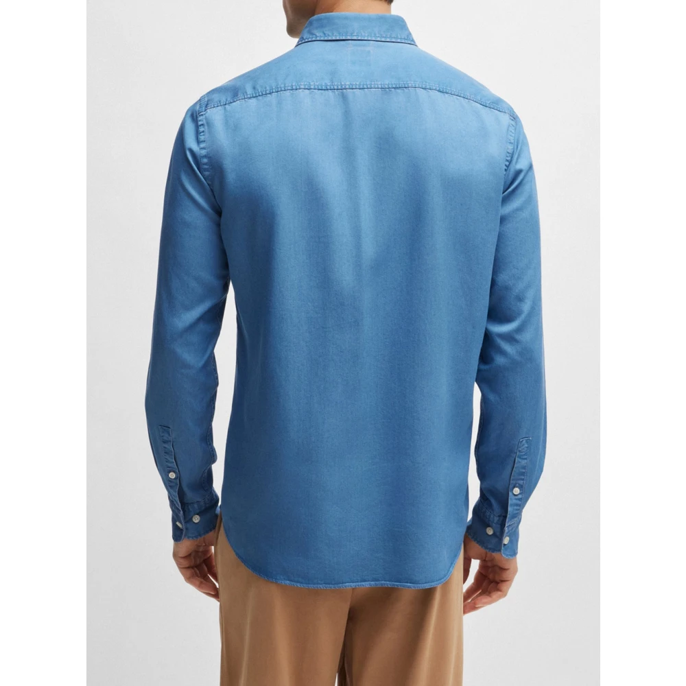 Hugo Boss Denim Casual Fit Overhemd Blue Heren