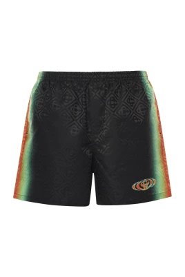 Monogram Tonal-pattern Swim Shorts