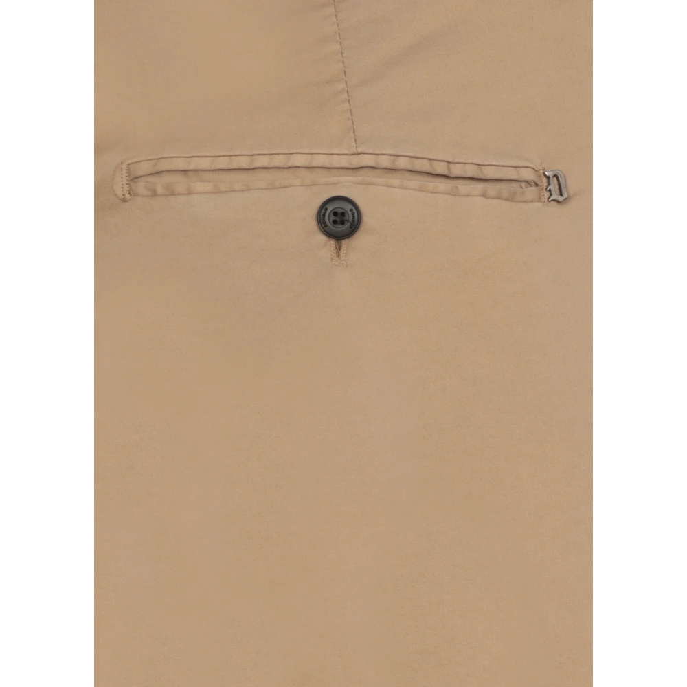 Dondup Beige Katoenen Broek met Zakken Beige Heren