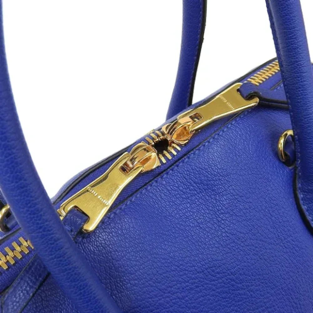Miu Pre-owned Fabric handbags Blue Dames