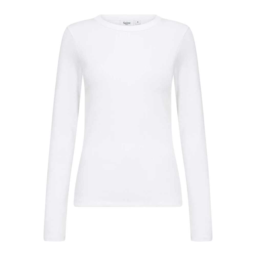 Saint Tropez Witte Lange Mouw Blouse White Dames
