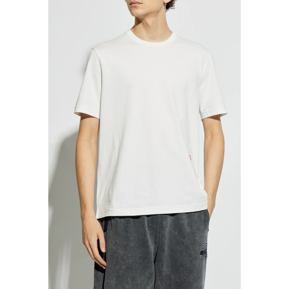 Diesel T-shirt T-Adjust-Slits-R13 White Heren