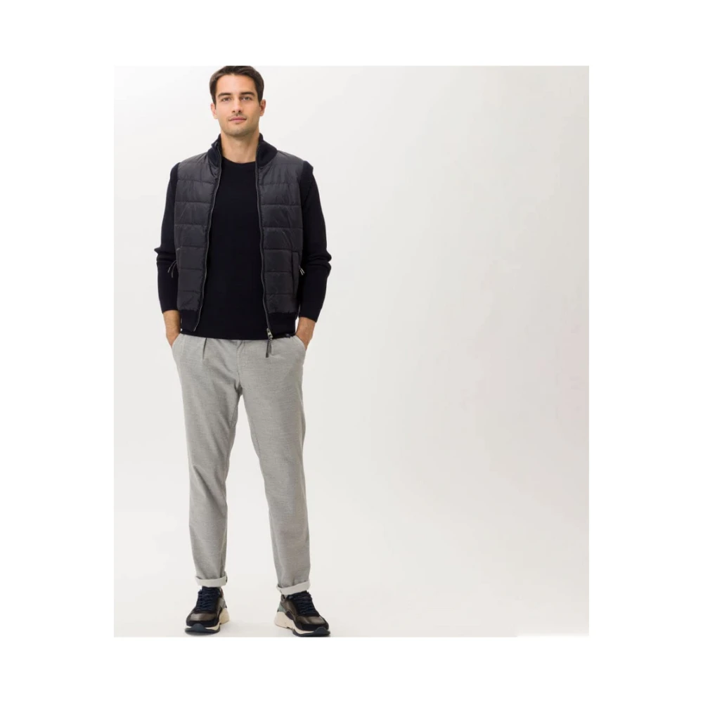 BRAX Sportieve Pullover Roy Feel Good Style Black Heren