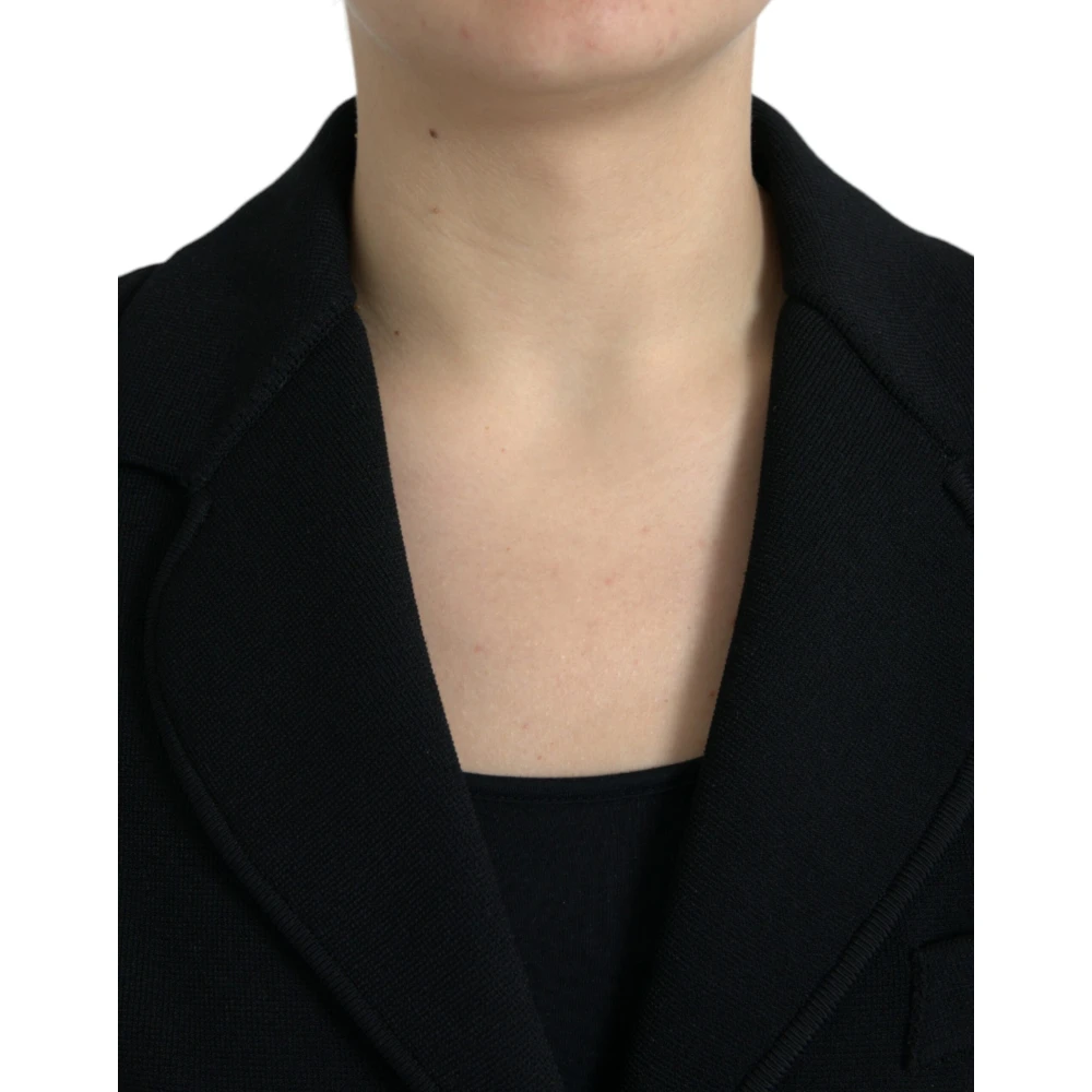 Dolce & Gabbana Elegante Zwarte Designer Blazer Vrouwen Black Dames