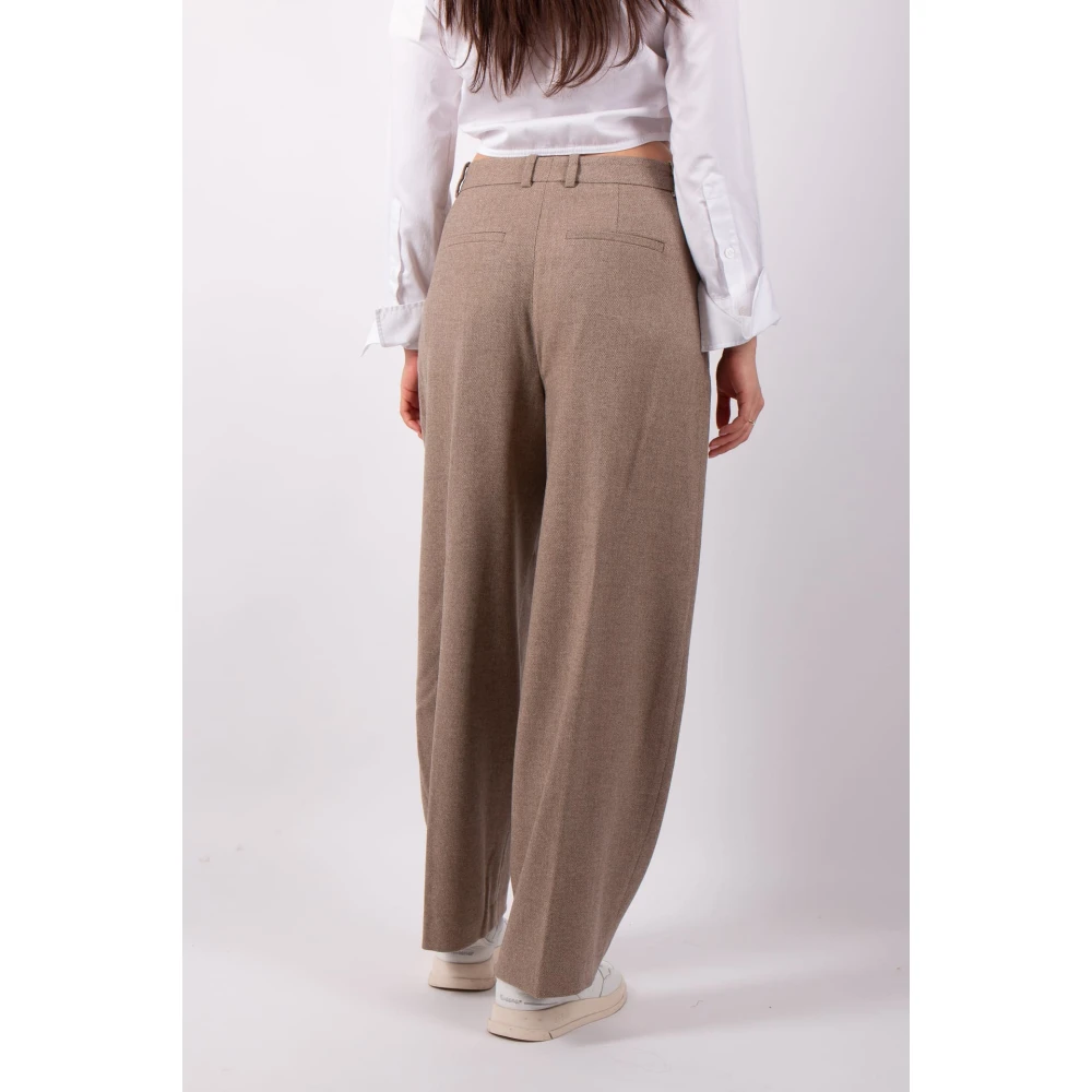 drykorn Bruine Melange Ink Broek Brown Dames