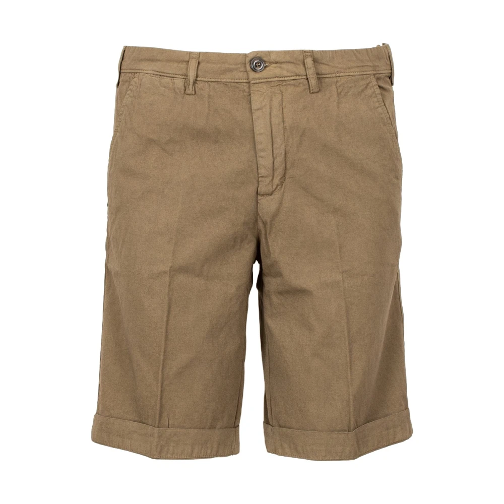 40Weft Men's Brown Chino Bermuda Shorts - Casual Shorts - L - Shorts