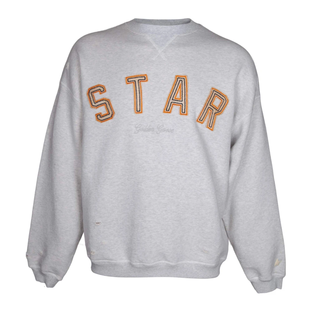 Golden Goose Men's Gray Sweatshirts, Xs, Star Sweatshirt