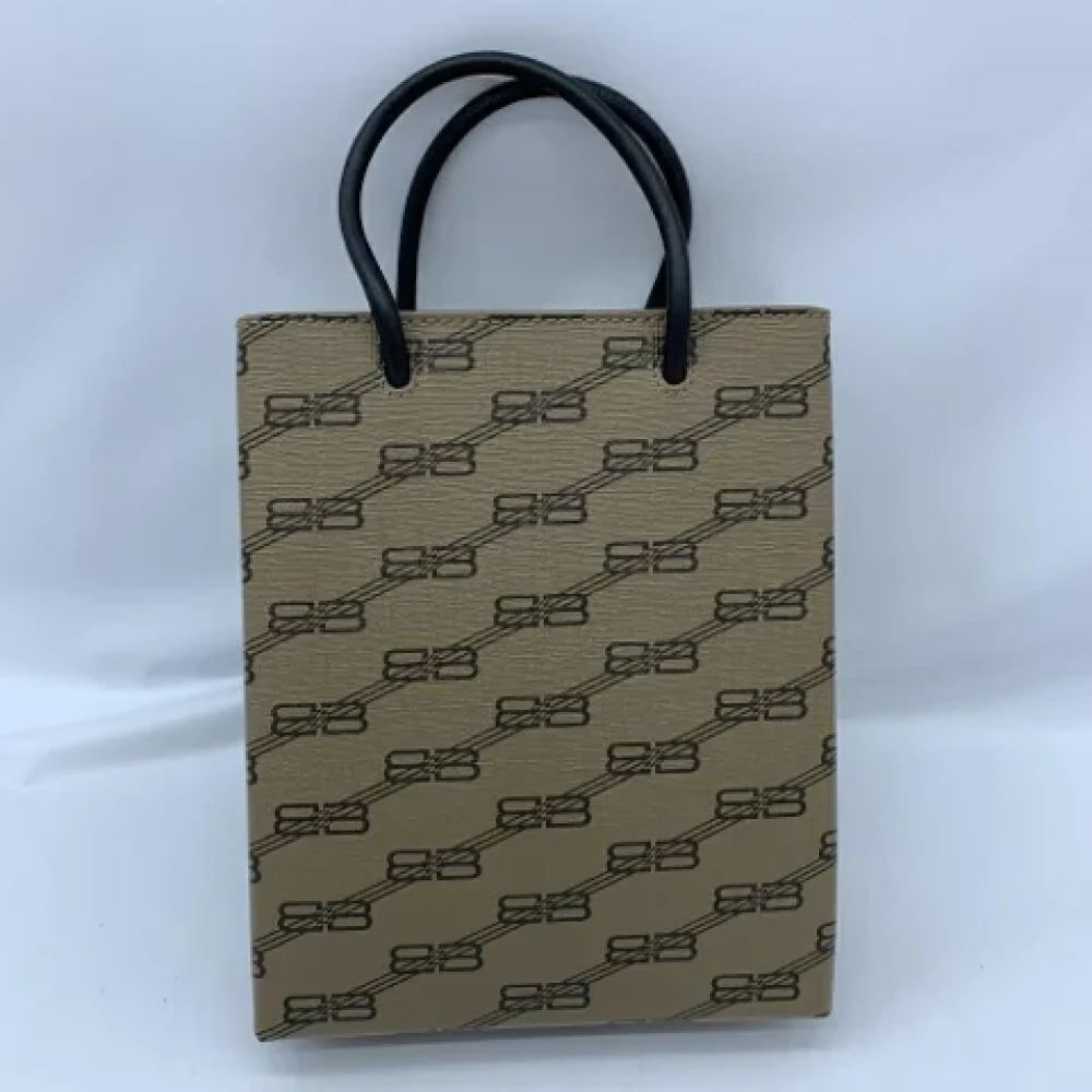 Balenciaga Vintage Pre-owned Fabric balenciaga-bags Beige Dames