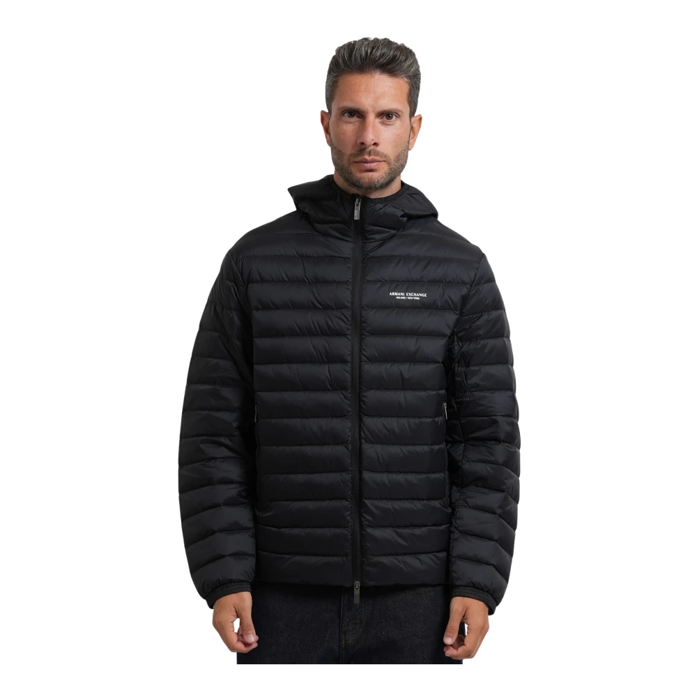 VAN GRAAF Armani Exchange Herren Schwarz Steppjacke Polyamid Klein - Bild 6