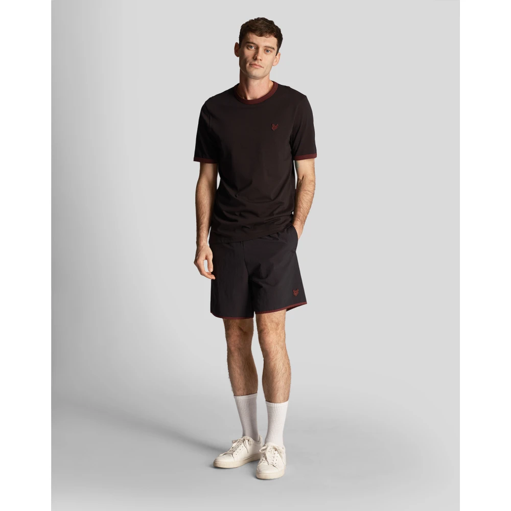 Lyle & Scott Tonal Swim Shorts Black Heren