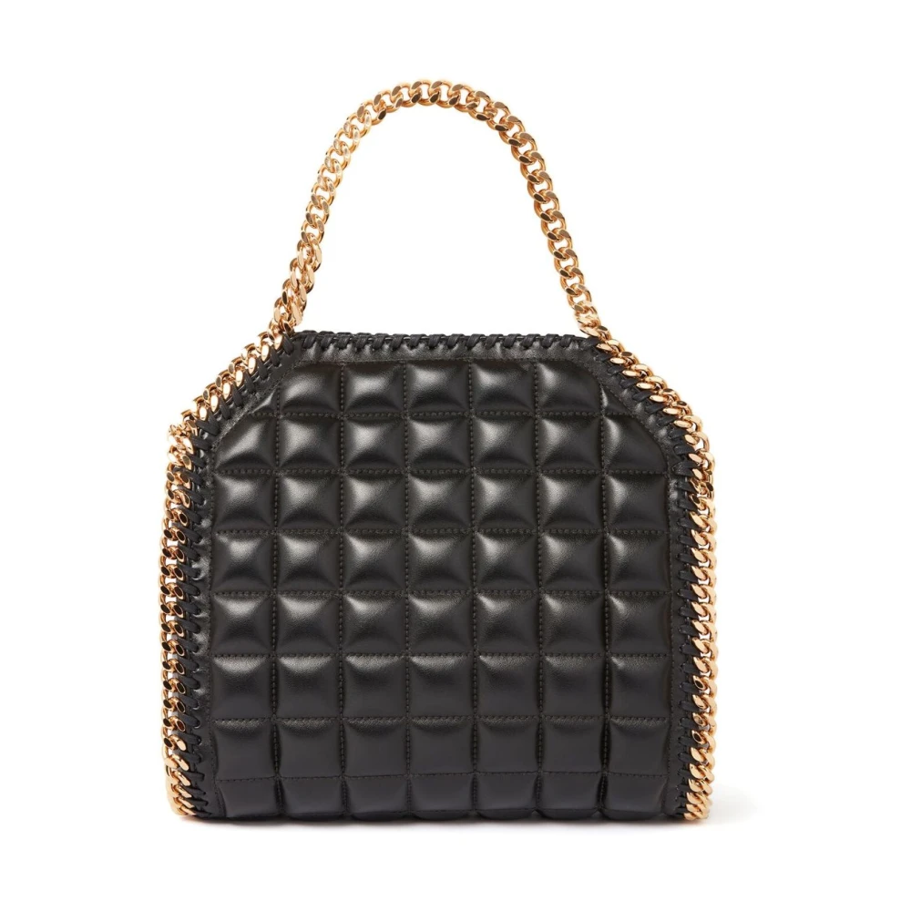 Stella Mccartney Zwarte Quilted Falabella Tote Tas Black Dames