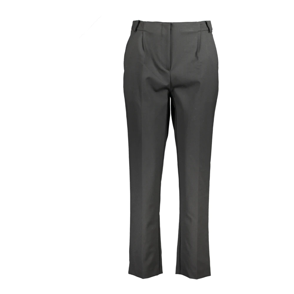 Patrizia Pepe Women's Black Straight Trousers, M, Straight Trousers