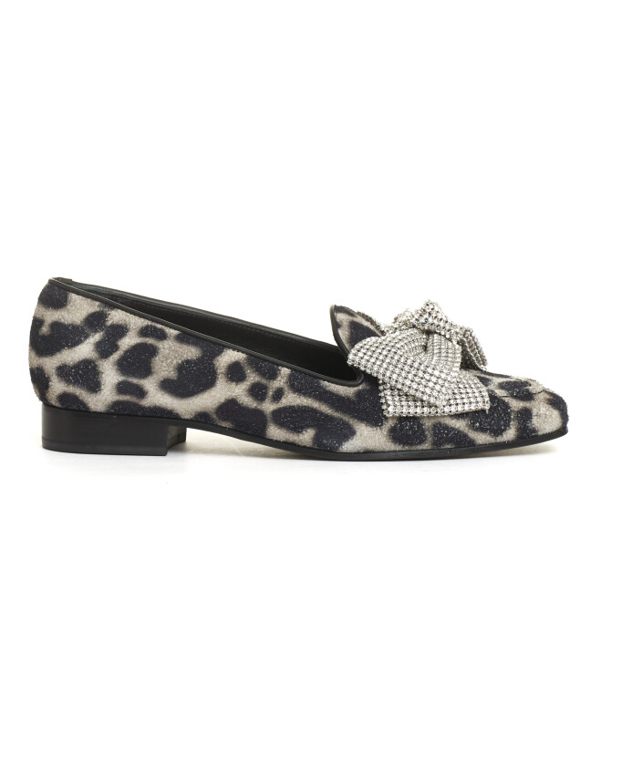 black-leopard-loafer-with-silver-bow