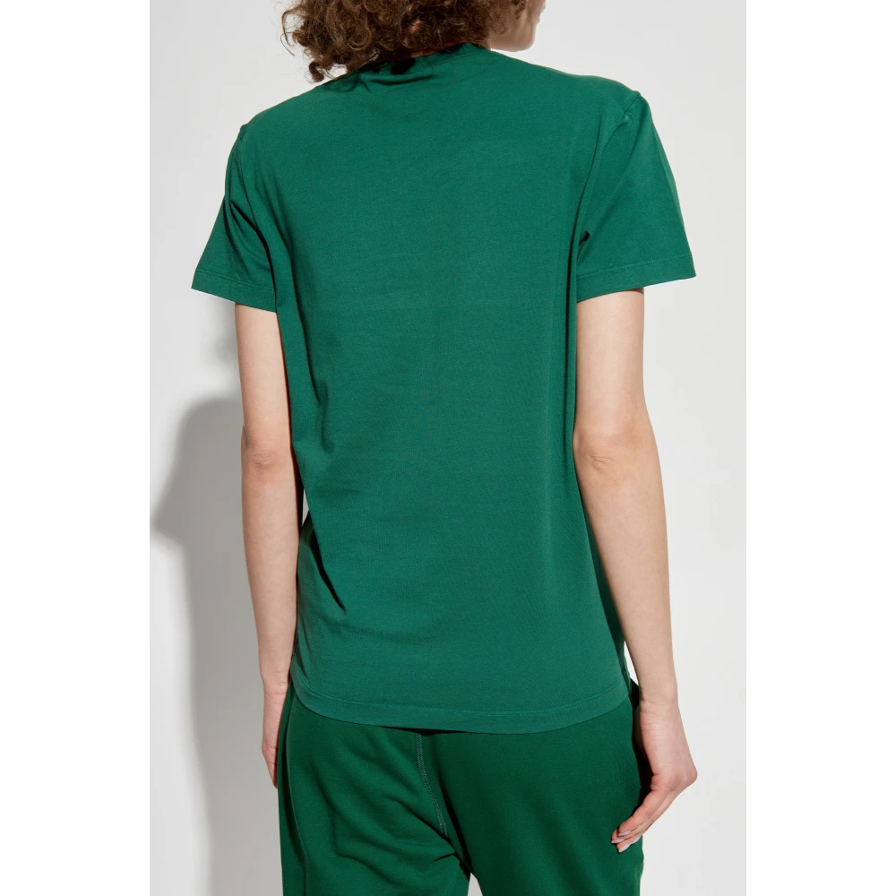 Dsquared2 T-shirt met logo Green Dames