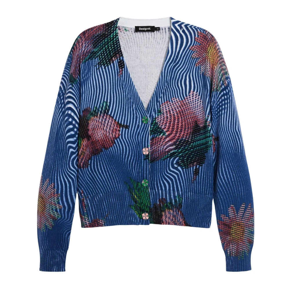 Desigual Vrouw Blauw Jers Nora Cardigan