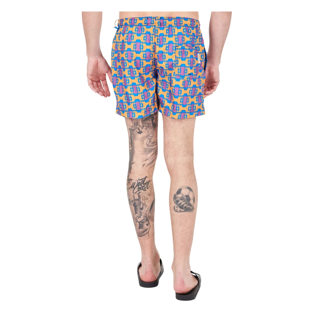 Peninsula Mediterrane Stijl Zwemkleding Oranje Multicolor Heren
