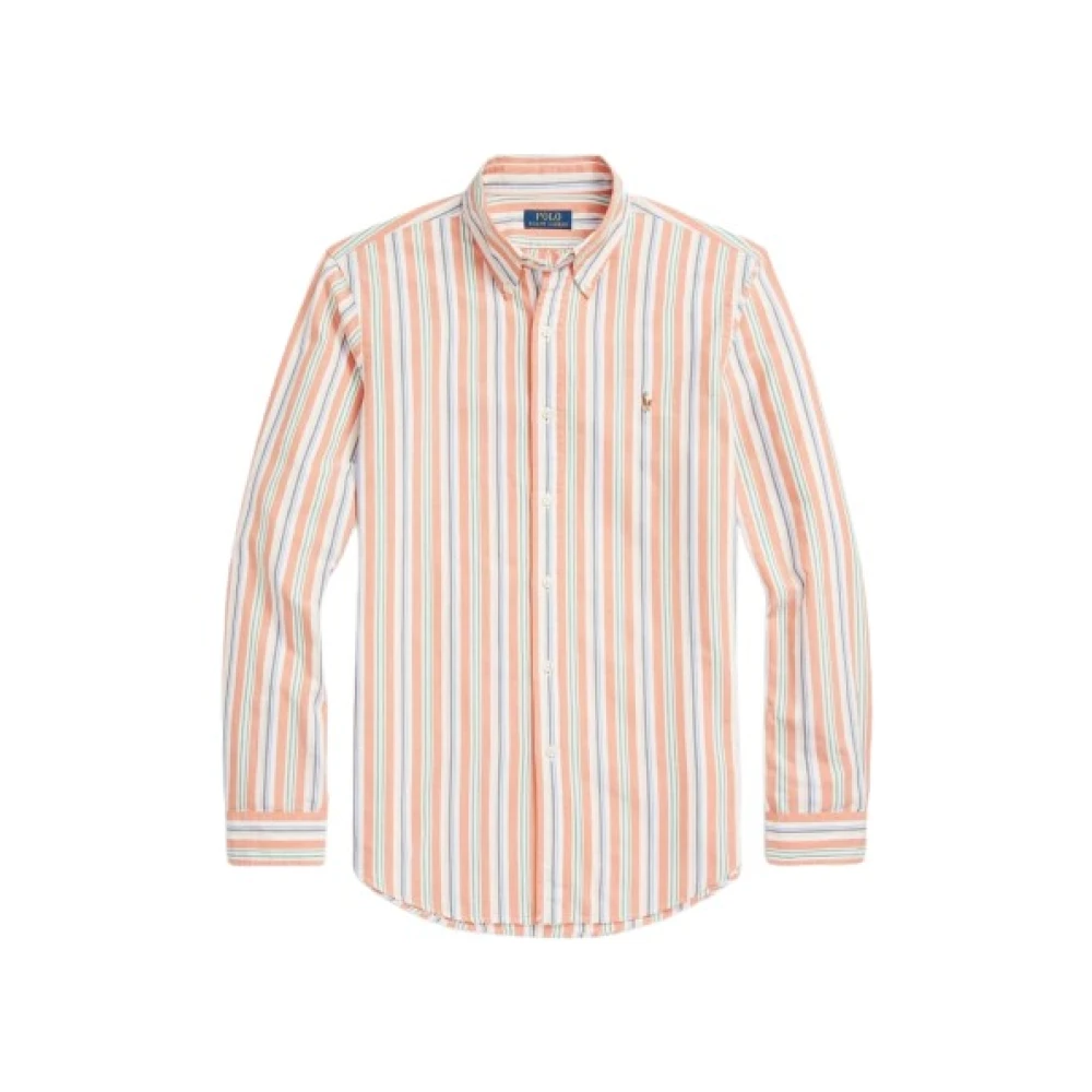 Polo Ralph Lauren Gestreept Oxford Katoenen Overhemd Multicolor Heren
