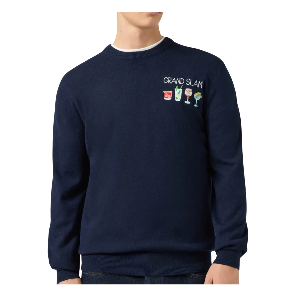 Mc2 Saint Barth Men's Light Heron Crewneck Sweater