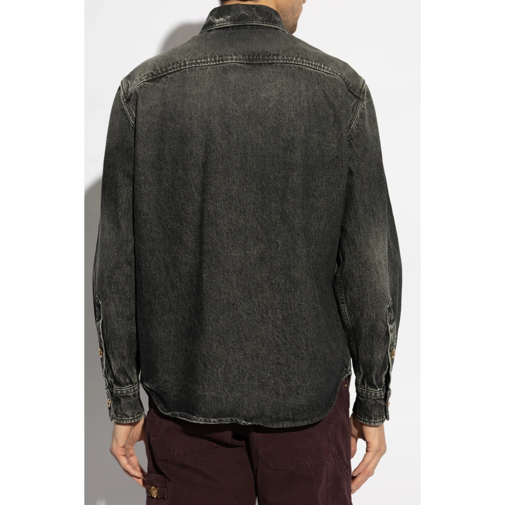 Versace Denim overhemd Gray Heren