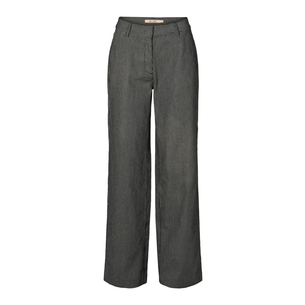 RUE de Femme Moderne hoge taille wijde broek Black Dames
